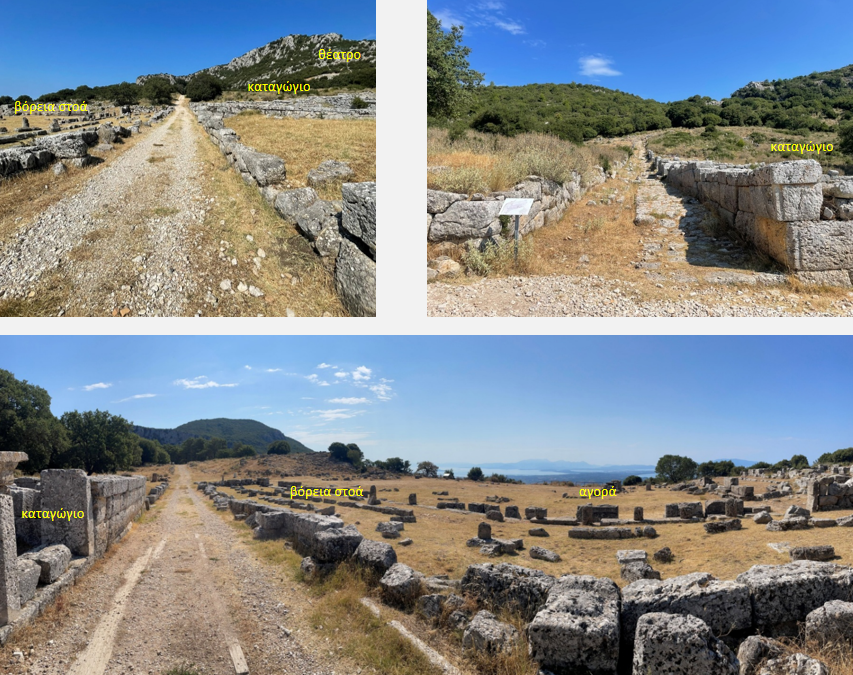 Άποψη του αρχαιολογικού χώρου και των μνημείων του