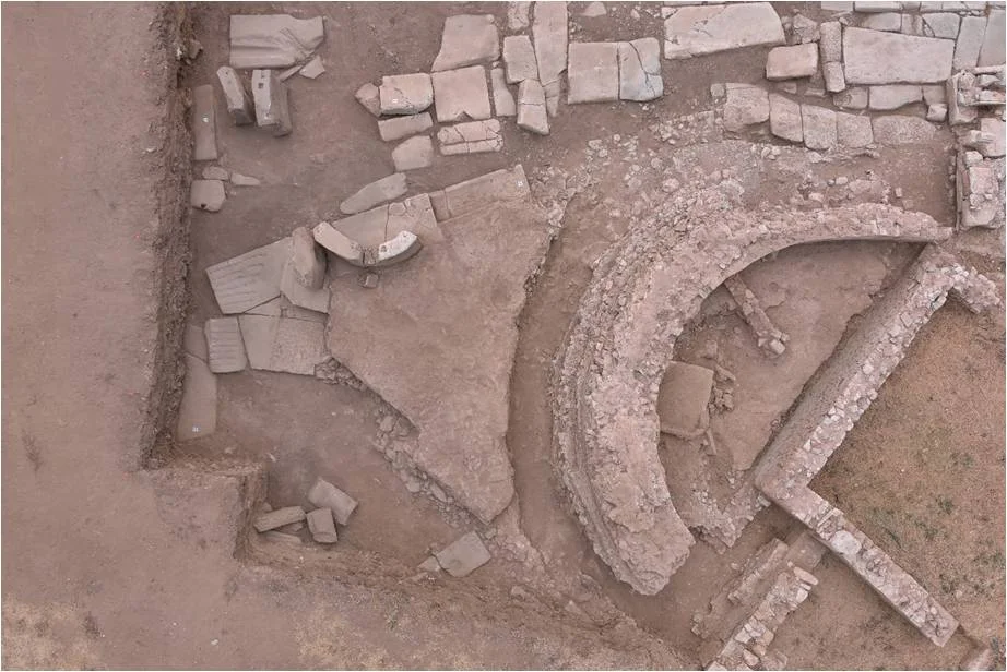 Άποψη του κρηναίου οικοδομήματος