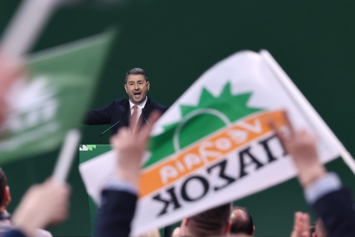 Ο Νίκος Ανδρουλάκης στην ομιλία του