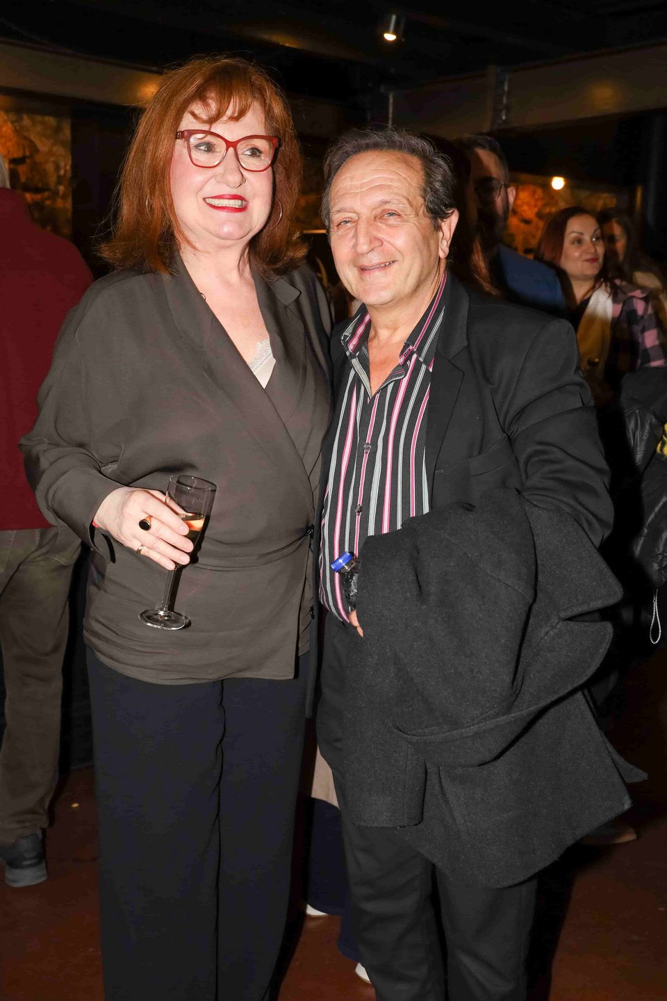 Η Φωτεινή Ντεμίρη με τον Σπύρο Μπιμπίλα 