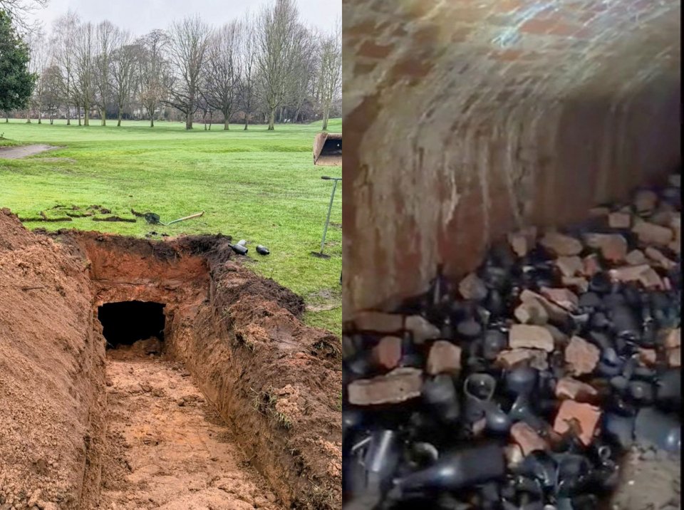 Κάτω από την επιφάνεια βρισκόταν ένα κελάρι κρασιών του 19ου αιώνα, γεμάτο με δεκάδες μπουκάλια κρασιού, σαμπάνιας και πόρτο, κρυμμένα εκεί για αιώνες / INSTAGRAM