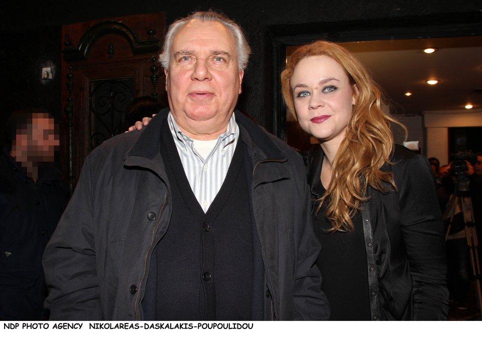 Η Λένα Παπαληγούρα με τον πατέρα της, Αναστάση Παπαληγούρα.