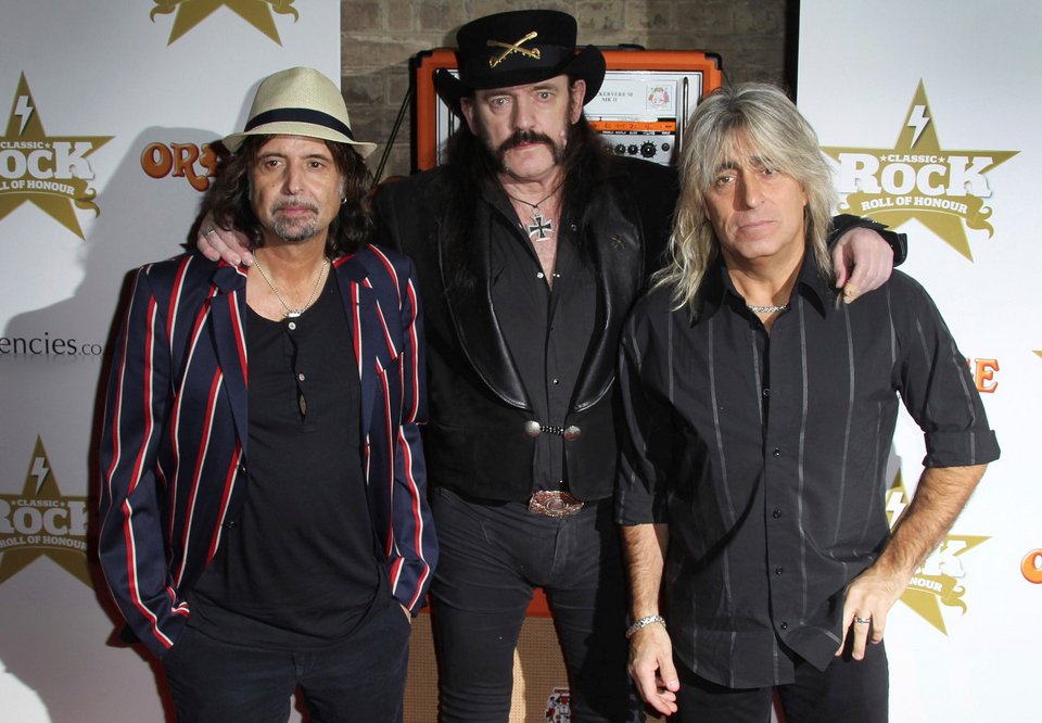 Phil Campbell, Lemmy Kilmister και Mikkey Dee των Motorhead  / Φωτογραφία: AP 