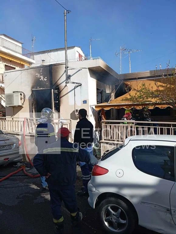 H μονοκατοικία που σημειώθηκε η τραγωδία / Φωτογραφία:gegonotanews