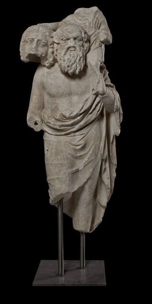 Άγαλμα Παπποσιληνού με μικρό Διόνυσο