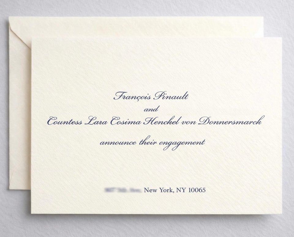 Η ανακοίνωση του αρραβώνα τους 