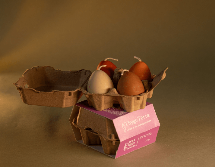 Αυγοθήκη με κεριά στο M Shop