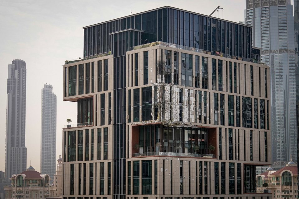 Φωτογραφίες: Θραύσματα πυραύλων στο Ντουμπάι