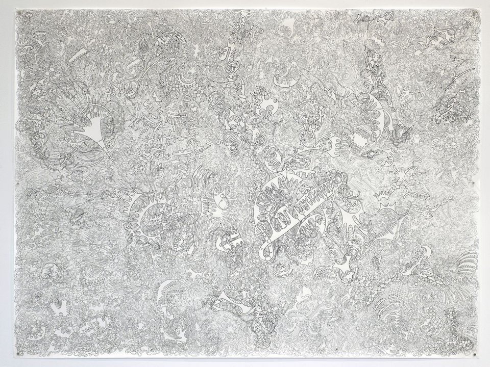  Χρυσή Παπαδάκη, ΚΡΟΥΘΙΣ #1, 2022. Μαρκαδόρος σε χαρτί 200 x 150 εκ. Παραχώρηση της καλλιτέχνιδας και της CITRONNE Gallery  