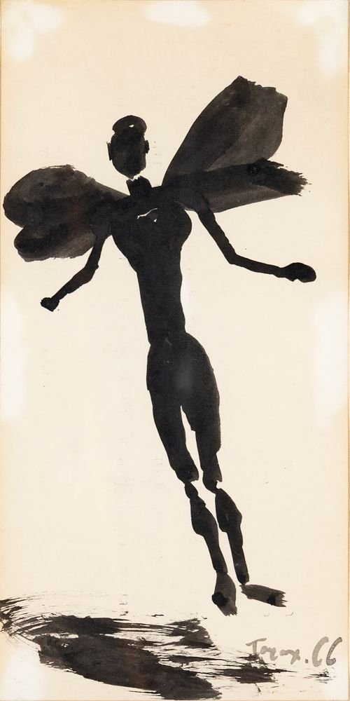 Γιάννης Τσαρούχης (1910 - 1989) Άγγελος/ Τιμή εκτίμησης: € 2.000 - 3.000