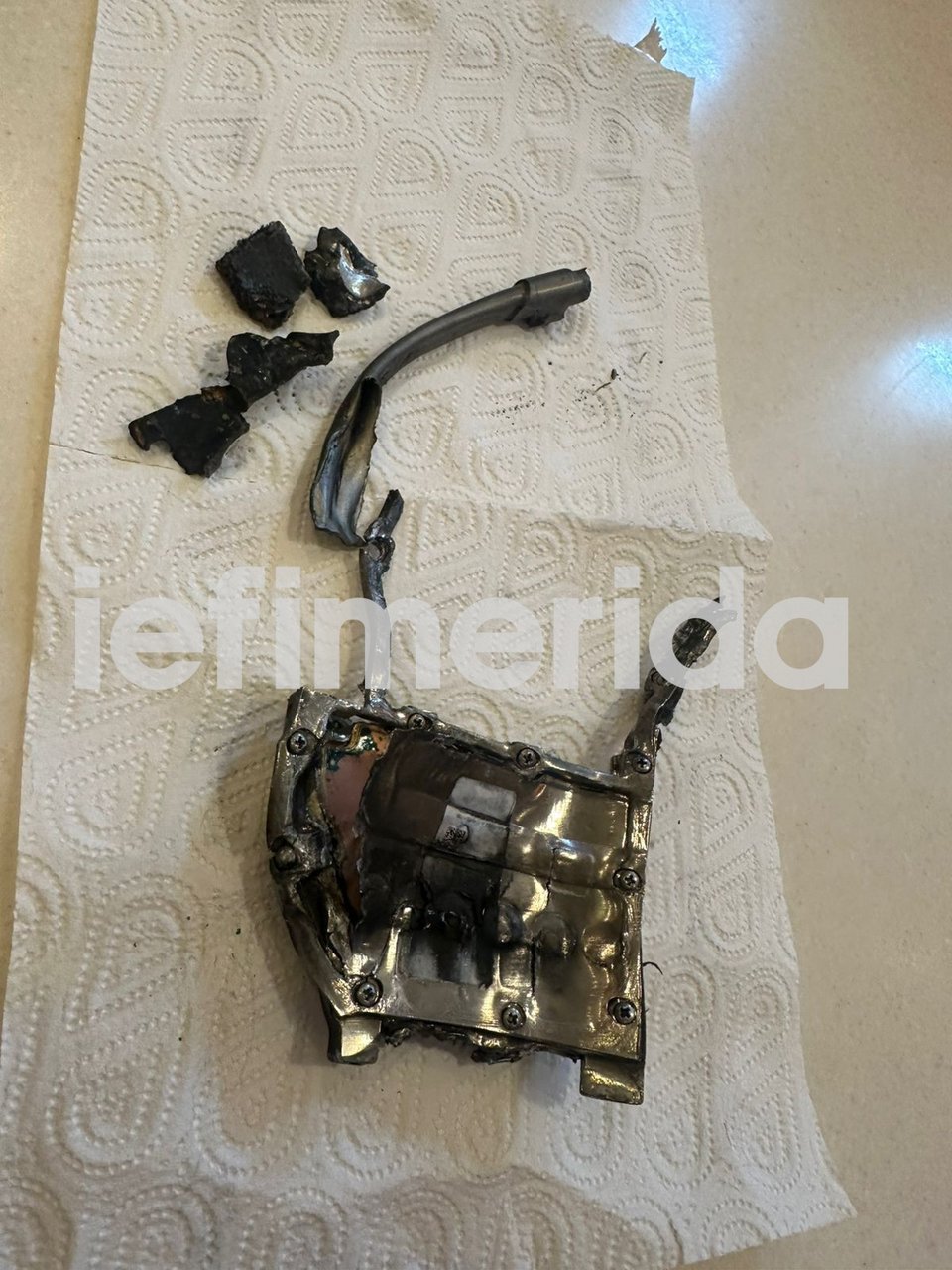 Εξάρτημα πυραύλου του Ιράν που έπεσε κοντά στη θαλαμηγό