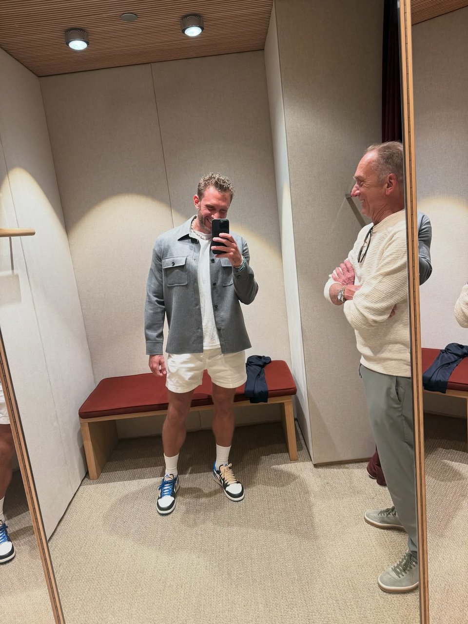 Ο Γιώργος Φραγκούλης με τον πατέρα του