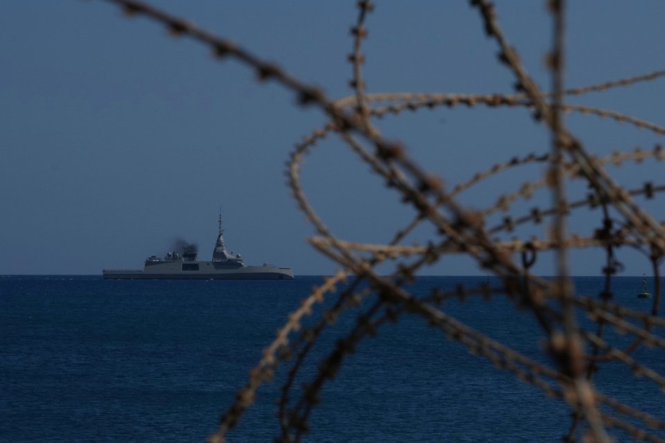 Η φρεγάτα «Κίμων» ανοιχτά της Λεμεσού