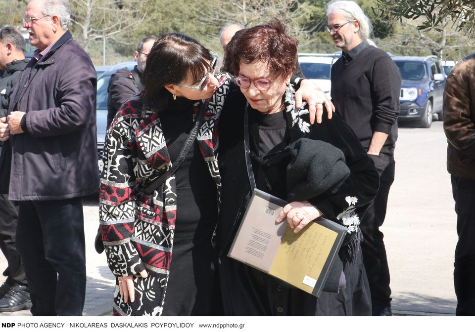 Στην κηδεία του Χρήστου Βαλαβανίδη