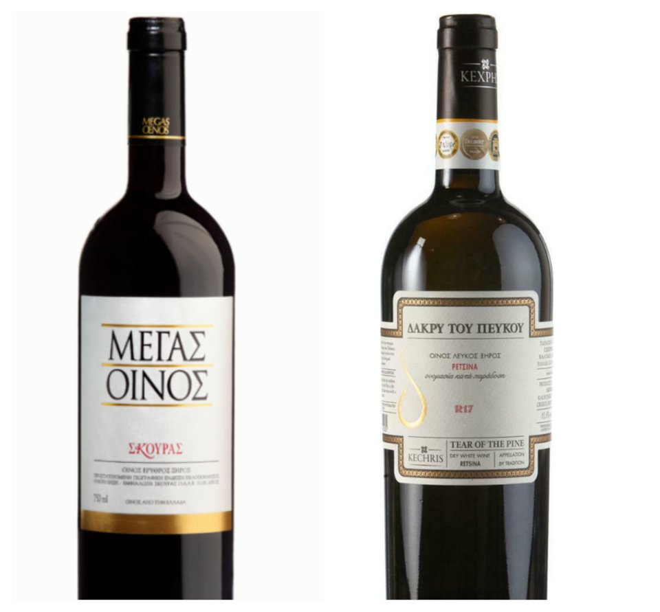 Καλύτερος ερυθρός οίνος  Μέγας Οίνος Σκούρας / Καλύτερη ρετσίνα  Δάκρυ του Πεύκου Σ. Κεχρή