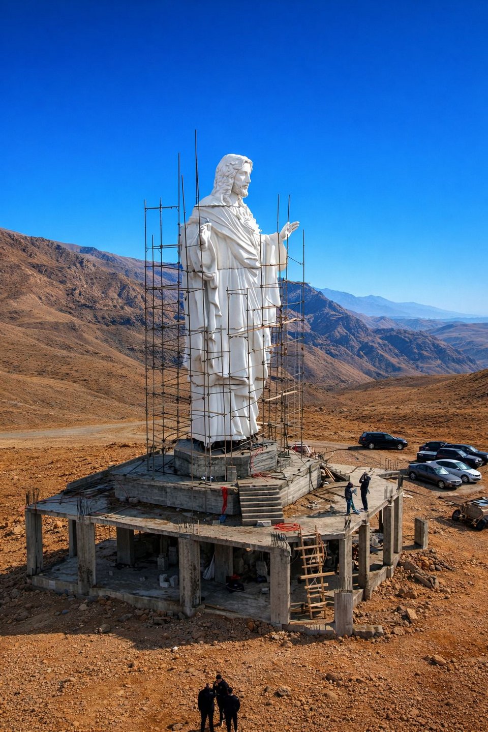 Το άγαλμα του Ιησού Χριστού στο Αλ Κάα – Πηγή φωτογραφίας FB Catholic Tradition &amp; Evangelization