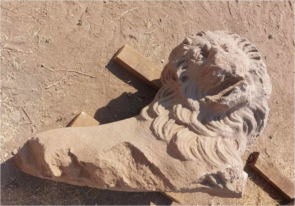 Τμήμα μαρμάρινου λέοντα εντοπίστηκε στους Φιλίππους 