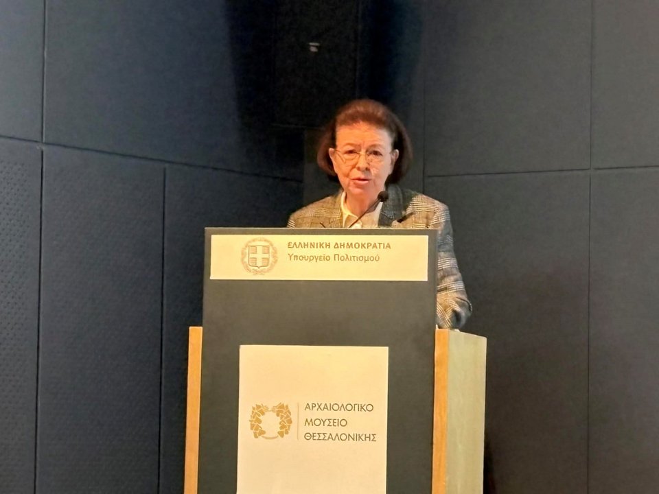 H υπουργός Πολιτισμού Λίνα Μενδώνη / Φωτογραφία: ΑΠΕ 