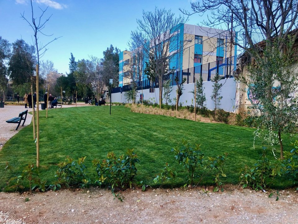 Ένα νέο πάρκο δημιούργησε ο Δήμος Αθηναίων στη Ριζούπολη στην οδό Βόλβης