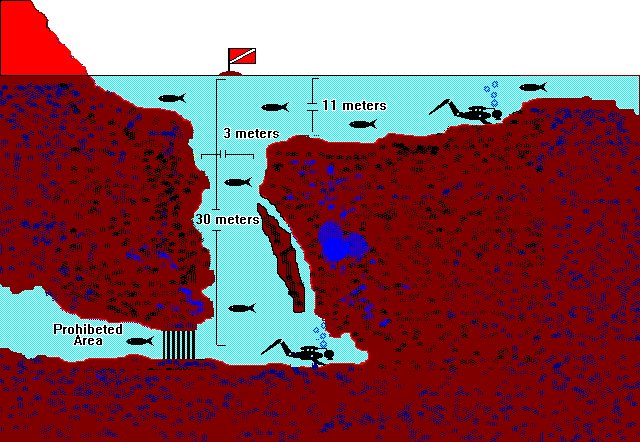 Η απεικόνιση της κατάδυσης στο «πηγάδι του διαβόλου»