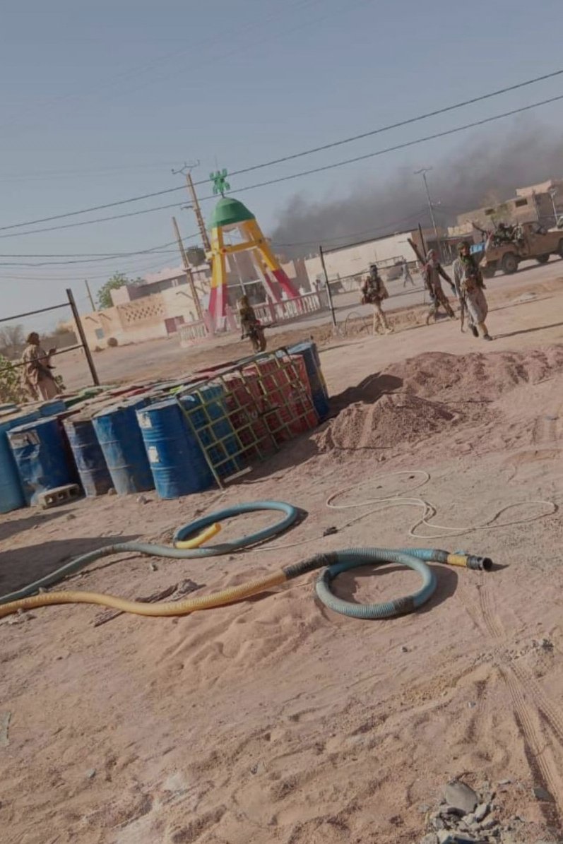 Mαχητές στους δρόμους του Κιντάλ, στο βόρειο Μάλι, Σάββατο 25 Απριλίου 2026. (Μέτωπο Απελευθέρωσης του Αζαβάδ/ ViaAP)