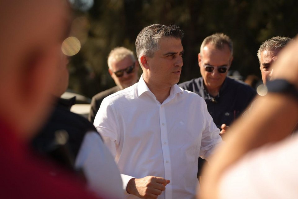 Ο υπουργός Υποδομών και Μεταφορών, Χρίστος Δήμας στα έργα του ΒΟΑΚ / Eurokinissi