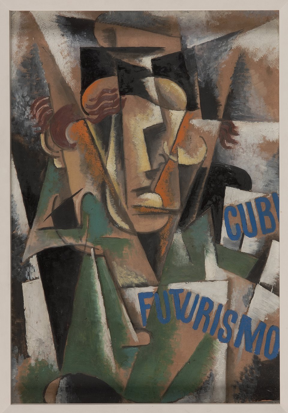 Λιουμπόβ Ποπόβα [Ιβάνοβσκοε (Ρωσική Αυτοκρατορία, σημ. Ρωσία) 1889 – Μόσχα (ΕΣΣΔ, σημ. Ρωσία) 1924] Μελέτη για πορτρέτο (εμπρόσθια όψη), 1915 /  Λάδι σε χαρτόνι, 59,5 × 41,6 εκ. MOMUS-Μουσείο Μοντέρνας Τέχνης-Συλλογή Κωστάκη