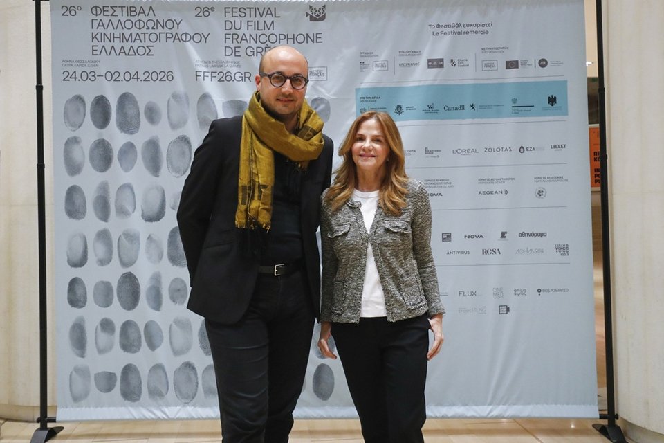 Aimé Besson, ακόλουθος Οπτικοακουστικών Μέσων και διευθυντής του Φεστιβάλ, και Αγάπη Κεφαλογιάννη, Program Director της Nova  