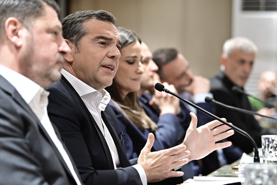 Ο Αλέξης Τσίπρας μιλά σε παρουσίαση βιβλίου για τον Γιάννη Μπουτάρη / Eurokinissi