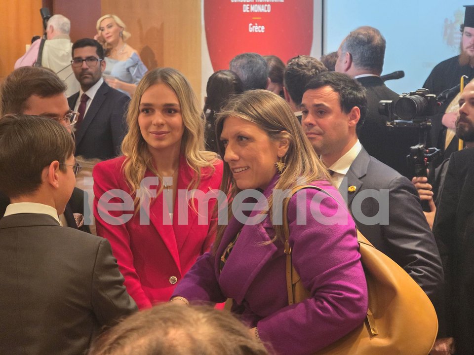 Ζωή Κωνσταντοπούλου στα εγκαίνια του προξενείου του Μονακό στην Αθήνα 