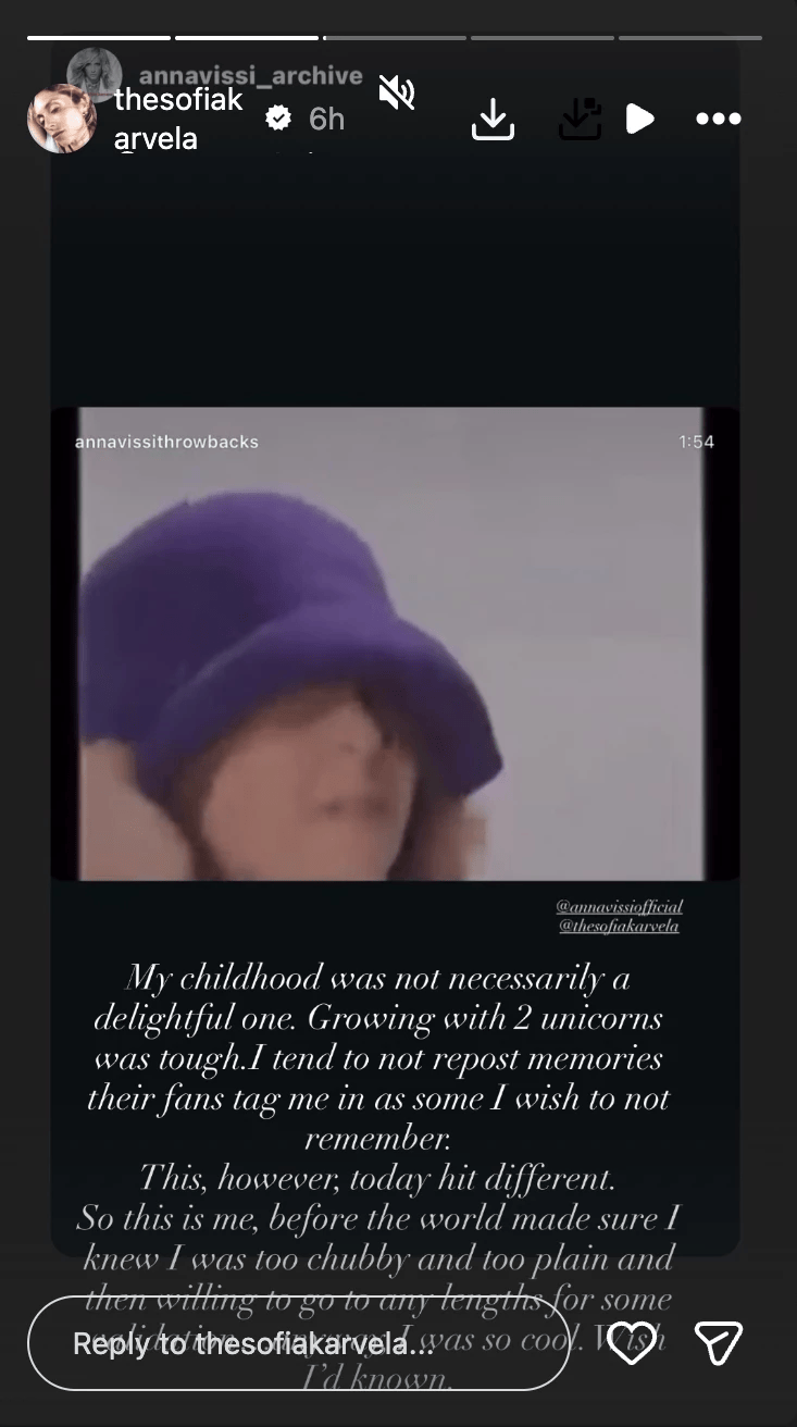 Η ανάρτηση της Σοφίας Καρβέλα / Φωτογραφία: Instagram