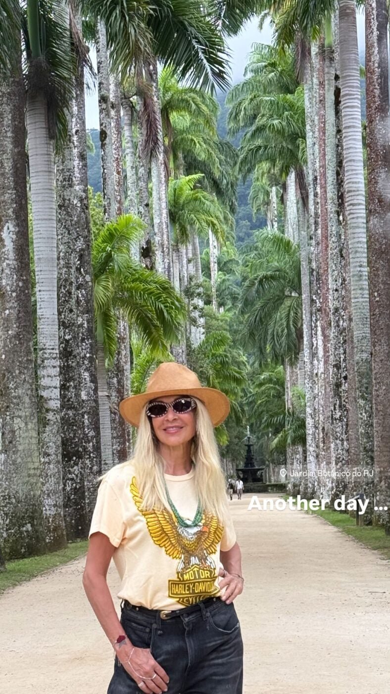 Η Άννα Βίσση στον Βοτανικό Κήπο του Ρίο ντε Τζανέιρο 