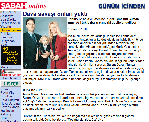 Το δημοσίευμα της SabahOnline