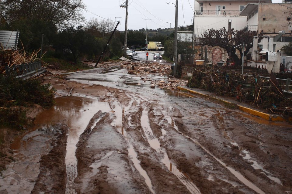 Καταστροφές στη Ραφήνα (Θανάσης Δημόπουλος, Eurokinissi)