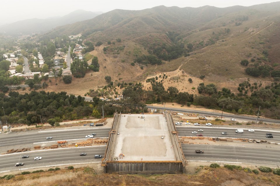 Η διάβαση σε αρχικό στάδιο κατασκευής 