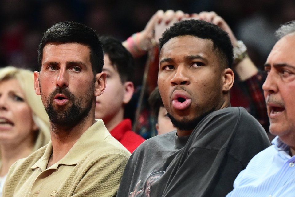 Νόβακ Τζόκοβιτς και Γιάννης Αντετοκούνμπο / Φωτογραφία: Eurokinissi / Klodian Lato