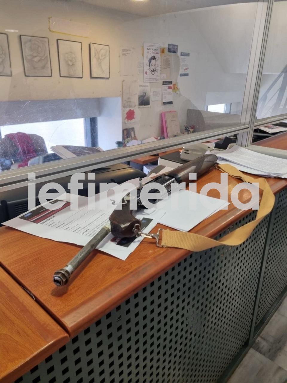 Η καραμπίνα του 89χρονου που χρησιμοποίησε στις δύο επιθέσεις