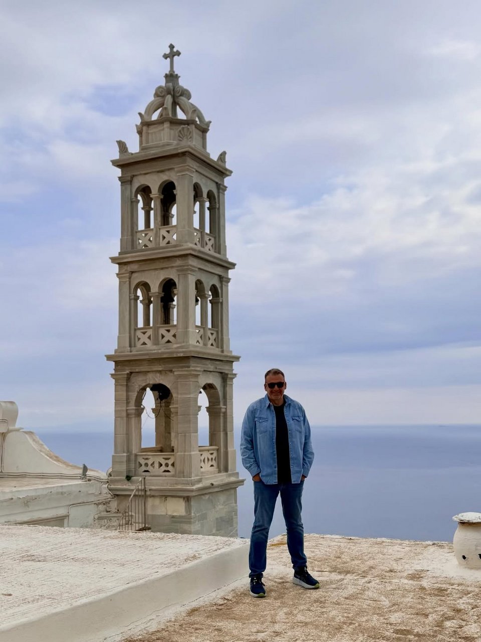 Ο Γιώργος Λιάγκας στην Τήνο / Φωτογραφία: Instagram