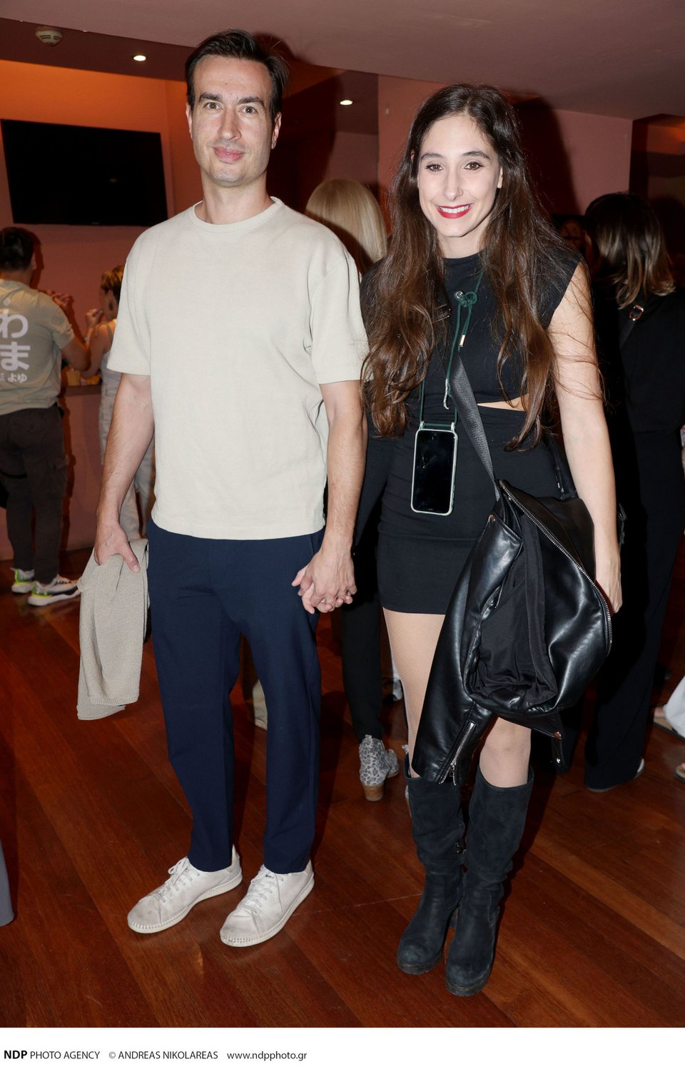 Ο Κωνσταντίνος Μαγκλάρας με την σύζυγό του Φωτεινή Αθερίδου