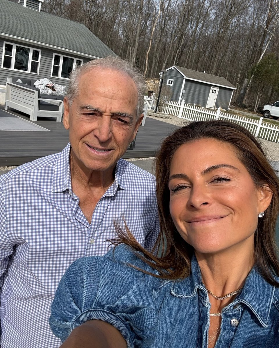 Η Μαρία Μενούνος με τον πατέρα της / Φωτογραφία: Instagram