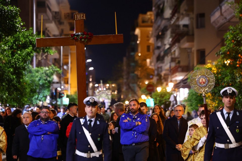 Ακολουθία Επιταφίου στη Θεσσαλονίκη / Φωτογραφία: Eurokinissi   