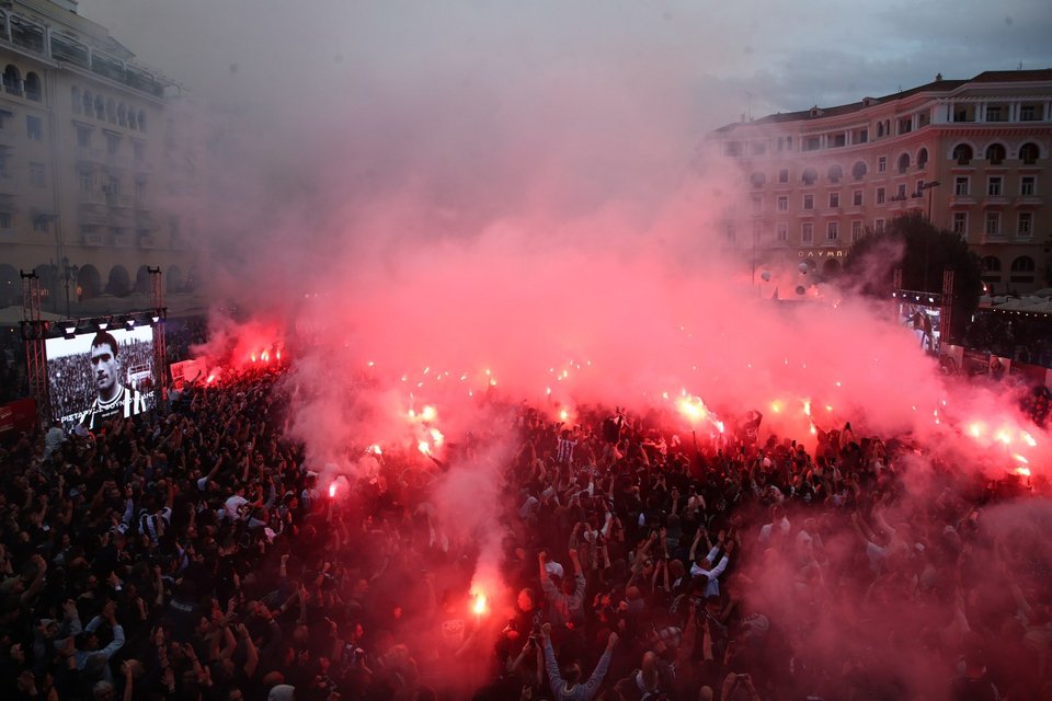 Οι φίλοι του ΠΑΟΚ γιορτάζουν τα 100 χρόνια από την ίδρυση της ομάδας