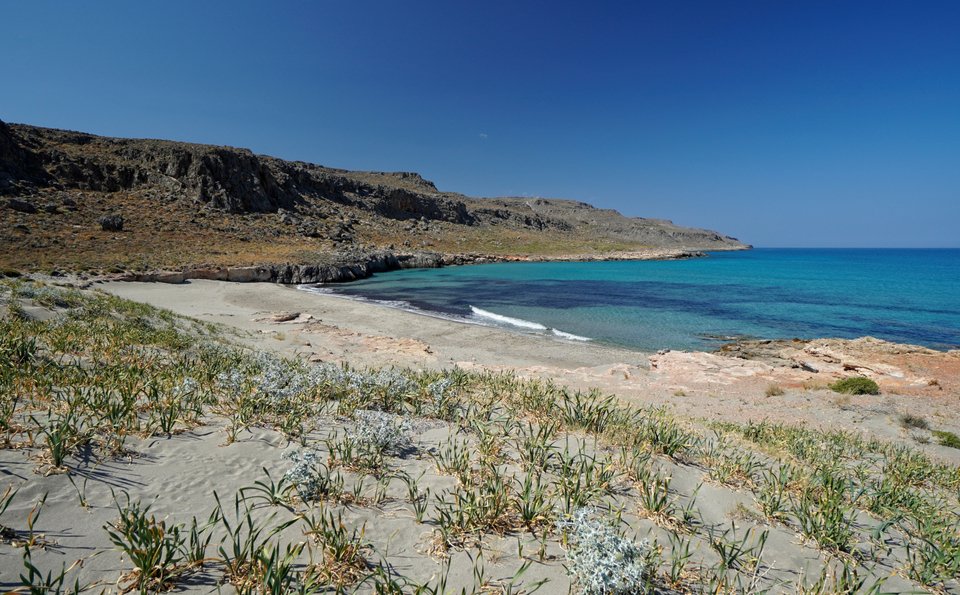 Η παραλία Ξερόκαμπος στην Κρήτη