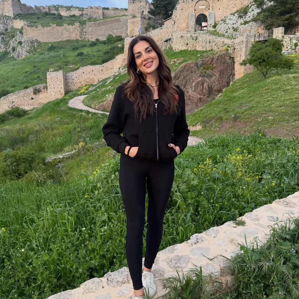 Η Σταματίνα Τσιμτσιλή στην Ακροκόρινθο / Φωτογραφία: Instagram 