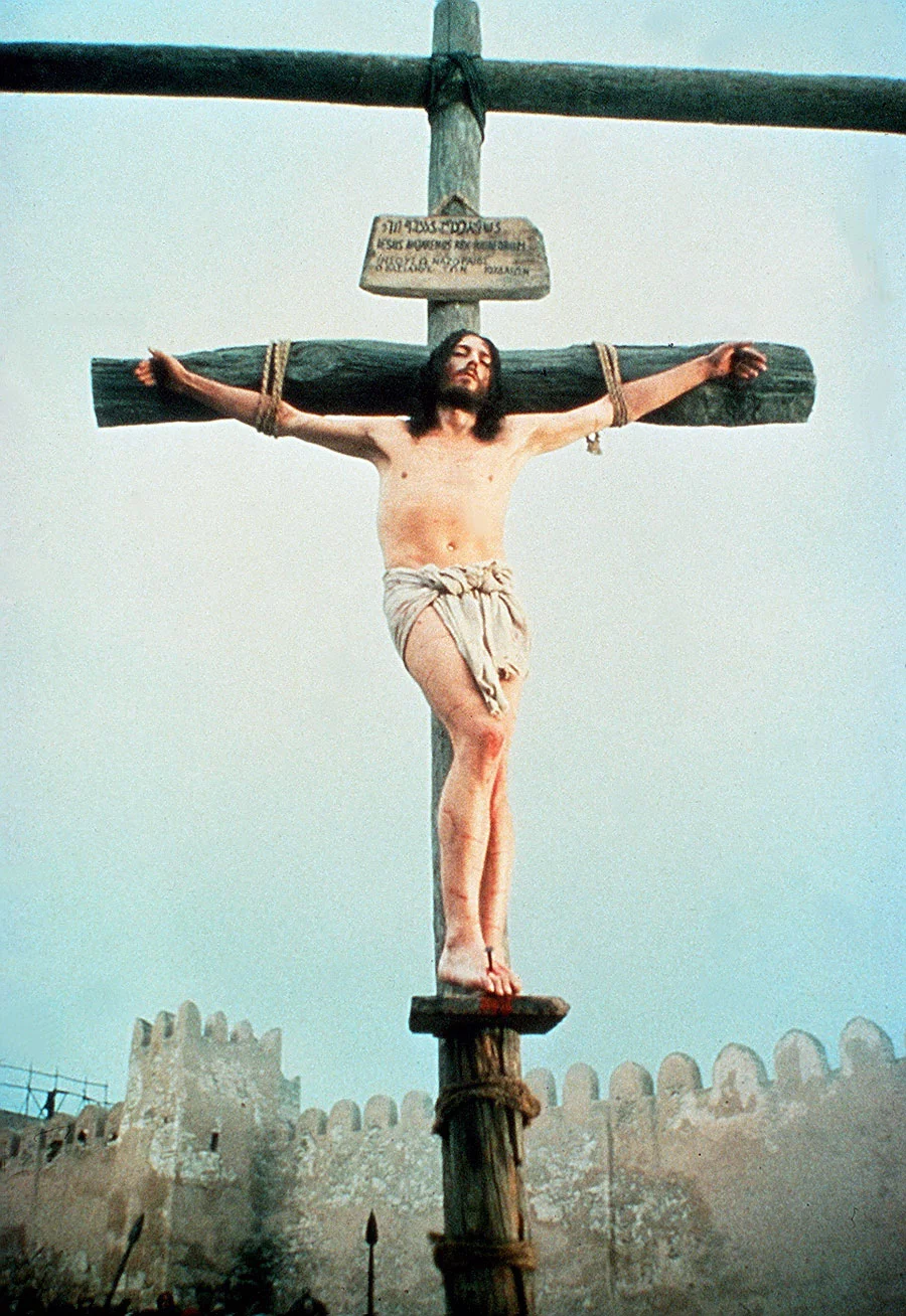 Η στιγμή της Σταύρωσης του Χριστού όπως αποδόθηκε στη σειρά / Φωτογραφία: antenna.gr