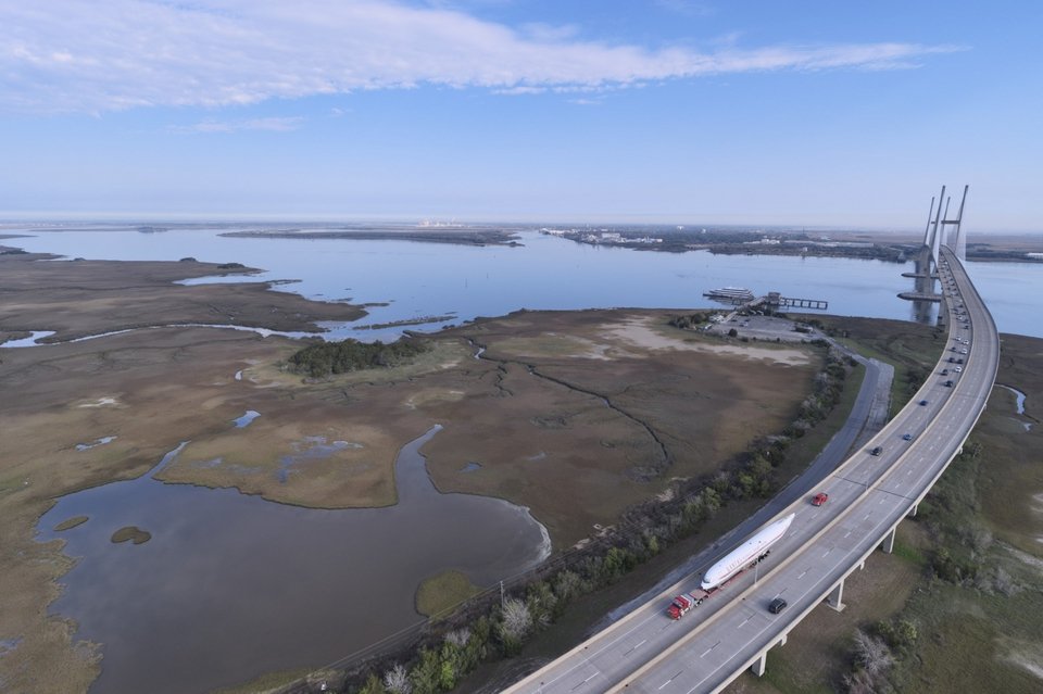 Μεταφορά του Boeing 707 που δώρισε ο Τζον Τραβόλτα σε δρόμους της Τζόρτζια, στις ΗΠΑ / Facebook της Αρχής Λιμένων της Τζόρτζια, ΗΠΑ