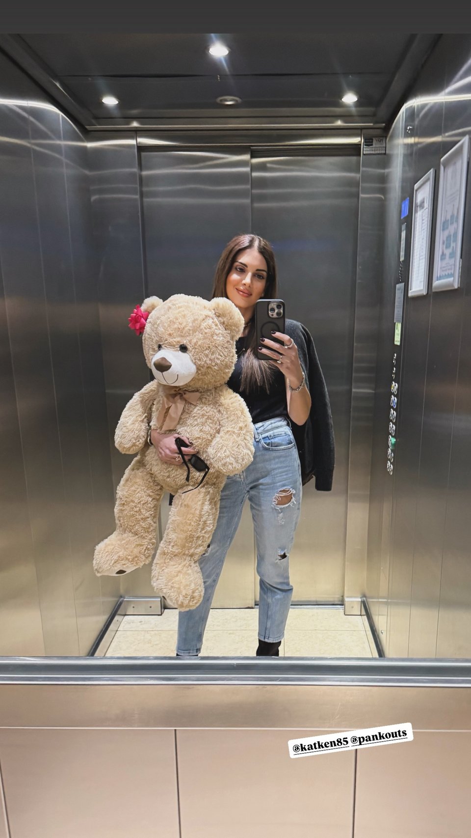 Η ανάρτηση της Σταματίνας Τσιμτσιλή από το μαιευτήριο / Φωτογραφία: Instagram