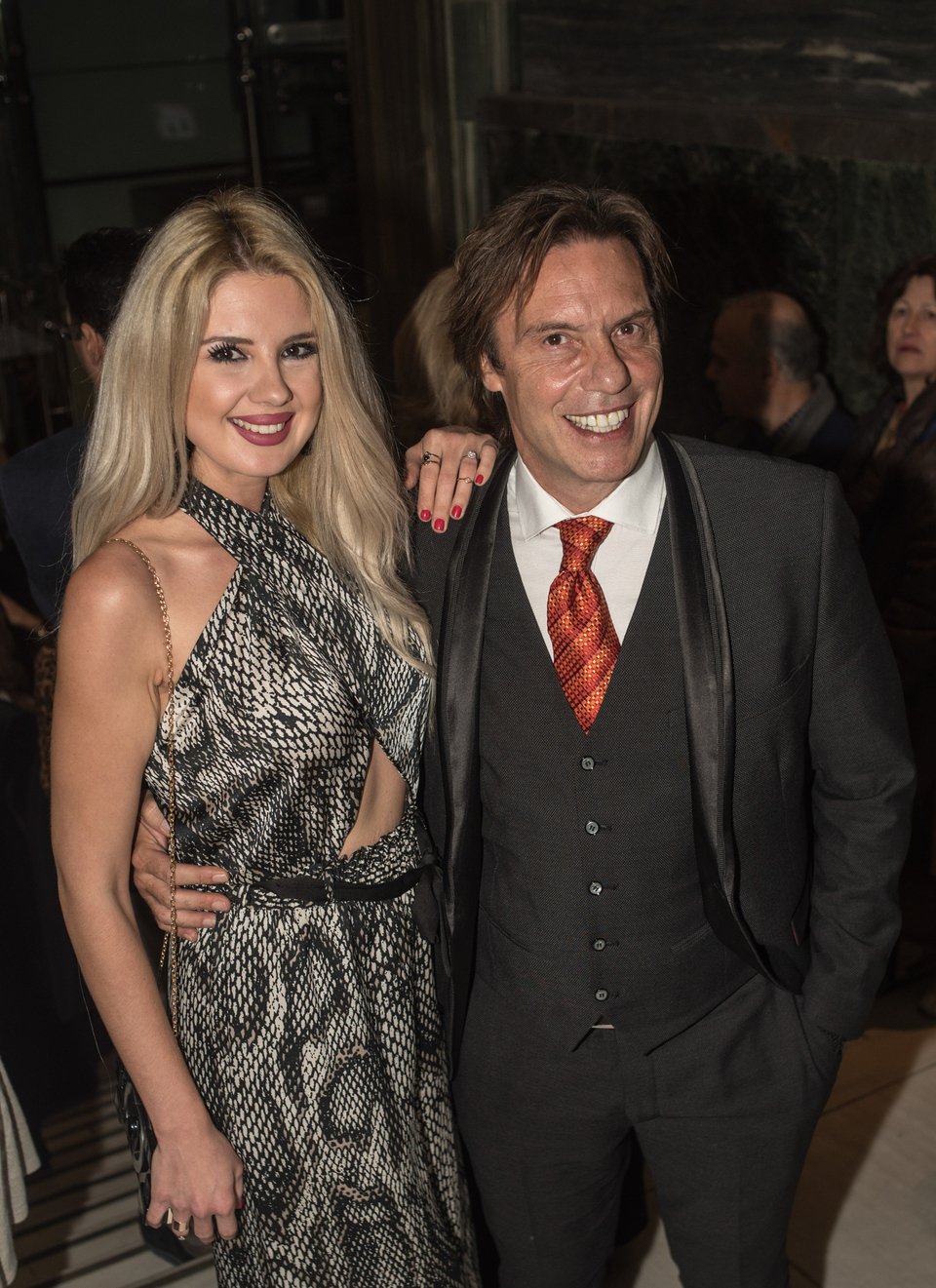 Η Σοφία Μαριόλα με τον Στράτο Τζώρτζογλου. Φωτογραφία: Eurokinissi