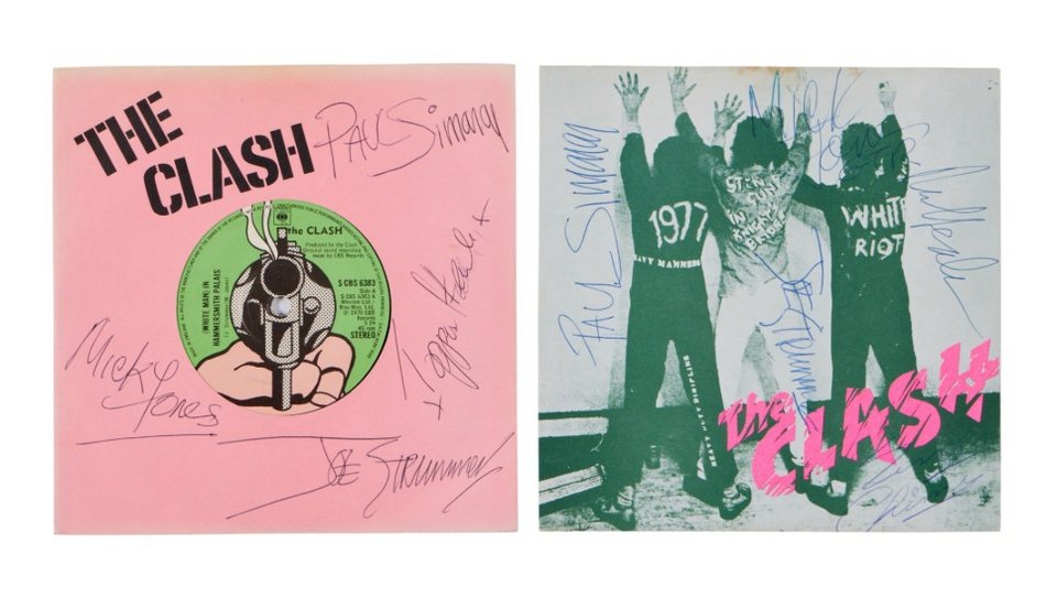Σετ δίσκων 45 στροφών από τους The Clash (μπροστινή όψη) / Φωτογραφία: Sotheby's