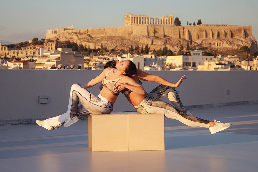 Alexis Blake, performance, στην ταράτσα του ΕΜΣΤ 2023 / Φωτογραφία Valeria Isaeva